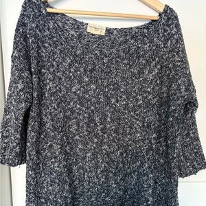 Denim & Supply Ralph Lauren Women’s Blue Loose Crewneck Sweatshirt 3/4 Sleeve S